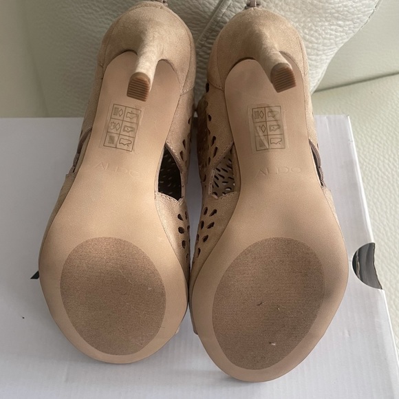 CLOSET SALE!!! - Super cute cream bootie heels! - Picture 5 of 5